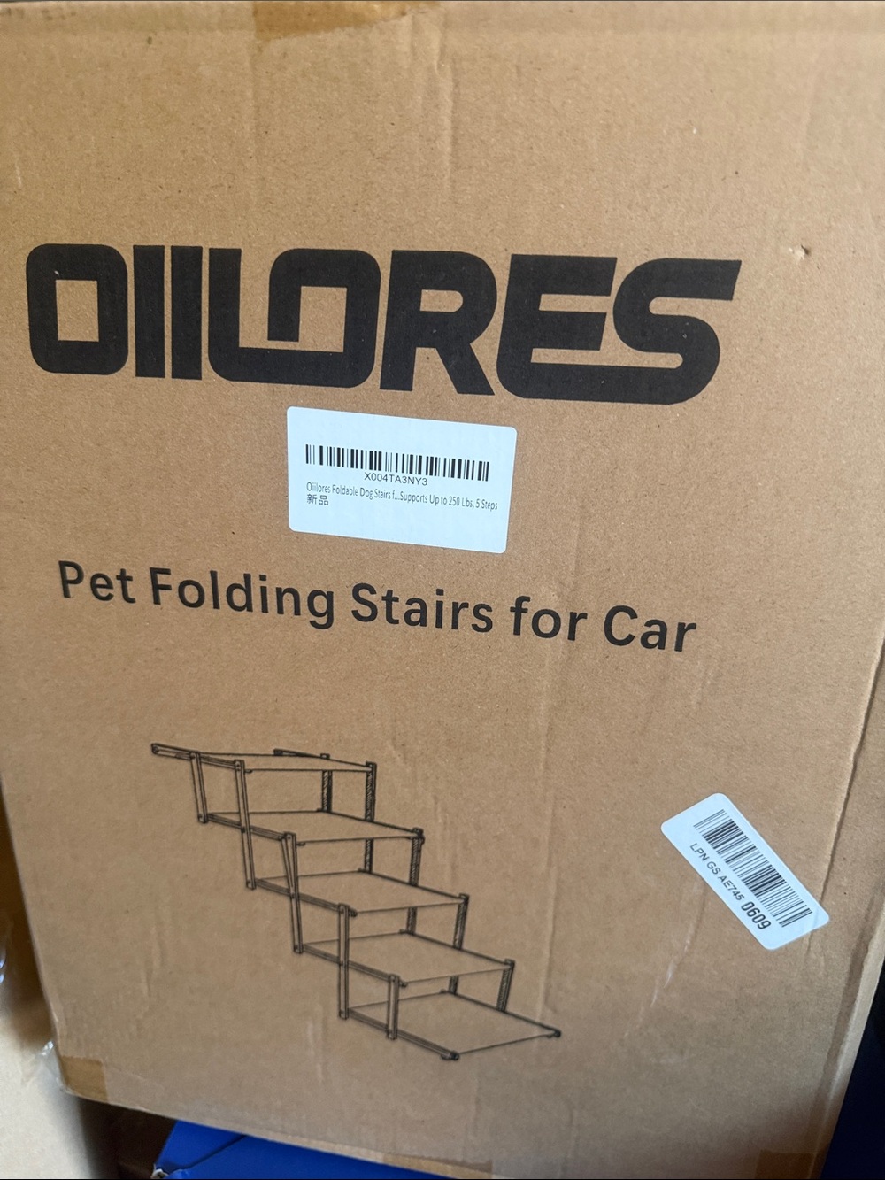 New Folding Pet Stairs for Car - Portable Dog & Cat Ramp